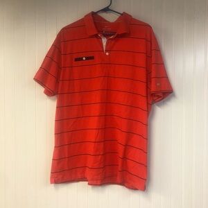 Nike Dri-FIT Red Striped Short Sleeve Polo XL